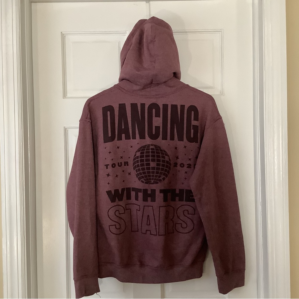 Dancing with the Stars tour 2025 hoodie plum rose color size small